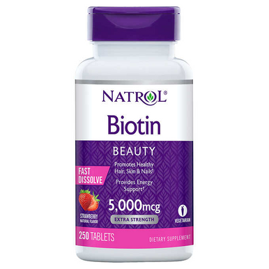 Natrol Biotin Schönheit schnell lösen 5.000mcg, 250 Tabletten