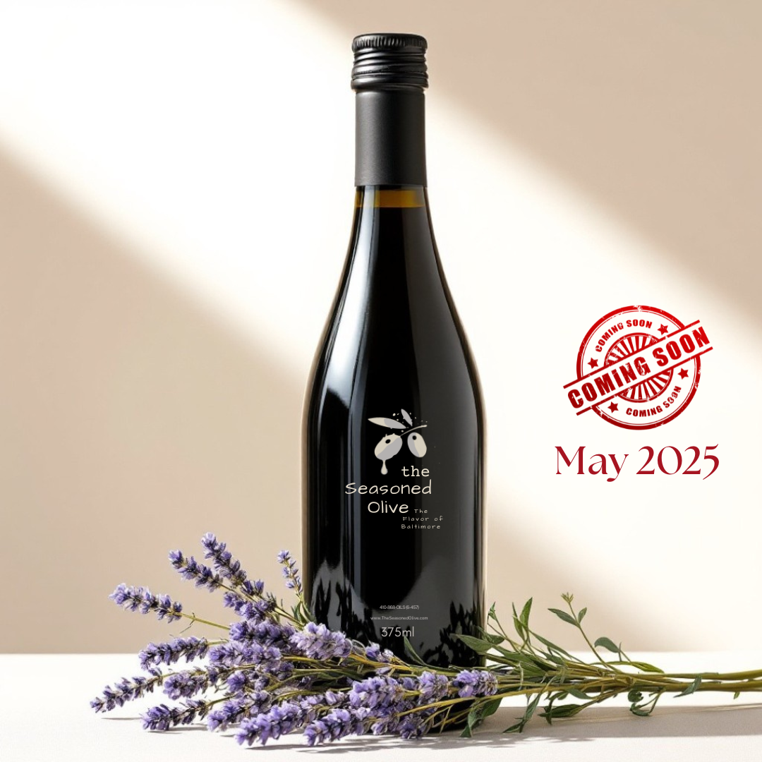 Lavendel Dunkler Balsamico Essig – Blumig, erdig & Reich für Glasuren, Sal