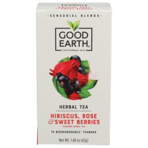 Good Earth – Sensorial Beere Rosentee, 15 Beutel, Packung mit 5