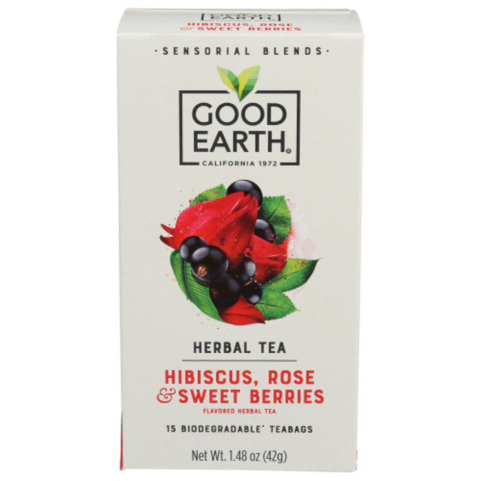 Good Earth Sensorischer Beerenrosentee, 15 Beutel – Packung mit 5