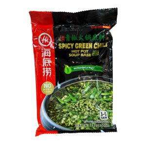 HAidilao würzig grün Chili heiß Topf Suppe Basis Medium