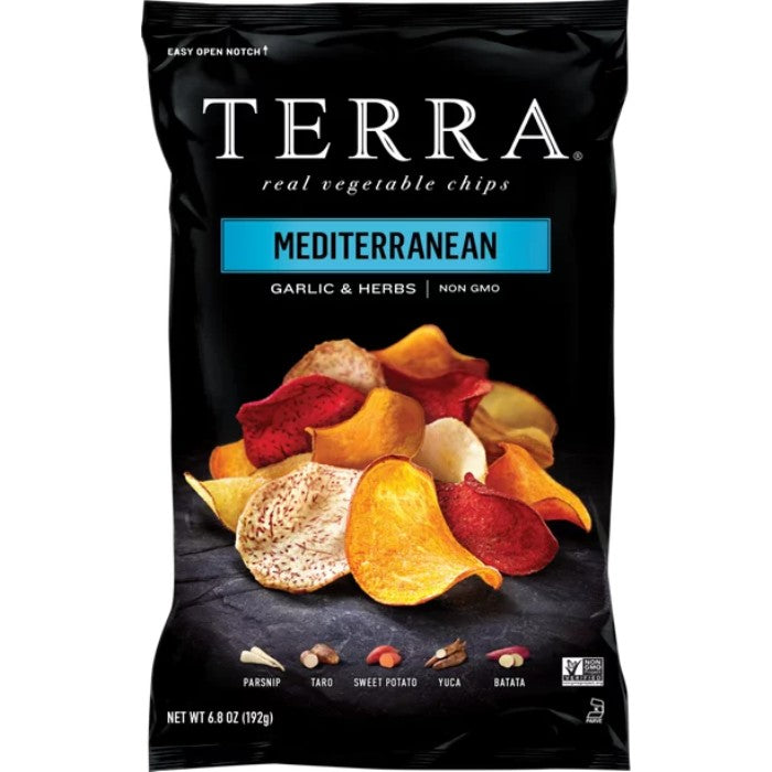 Terra Chips – Exotisches Gemüse Mittelmeer, 6,8 Oz – Packung mit 12 Stück