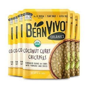 Beanvivo – Bohnen Kichererbsen Kokosnuss Curry Bio, 10 oz – Packung mit 6