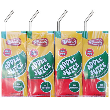Shwartz rein Apfel Juice Box Getränk, Koscher für Passah, All natürlich, 4 Stück