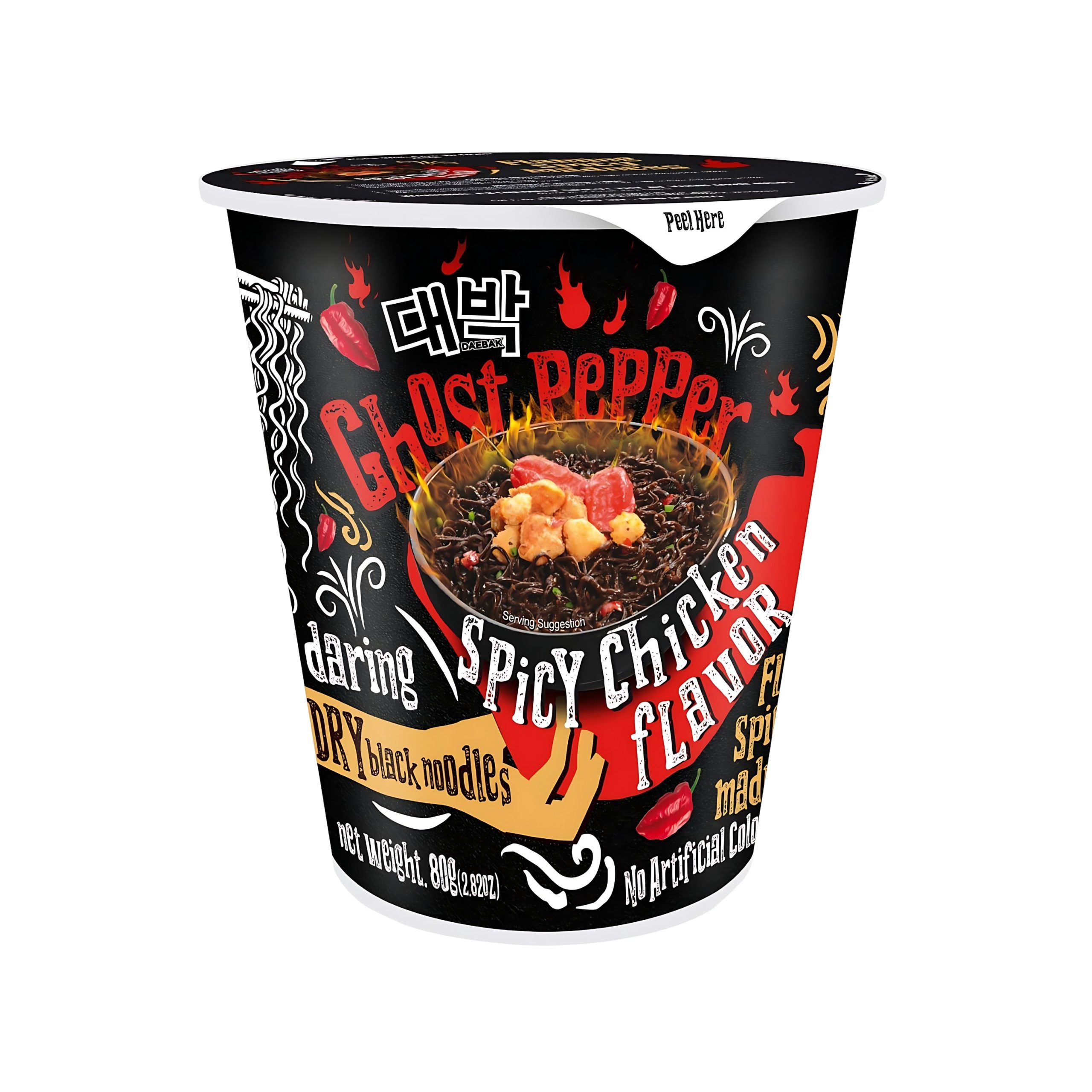 Daebak Geist Pfeffer scharf Huhn Ramen Cup (Malaysia)
