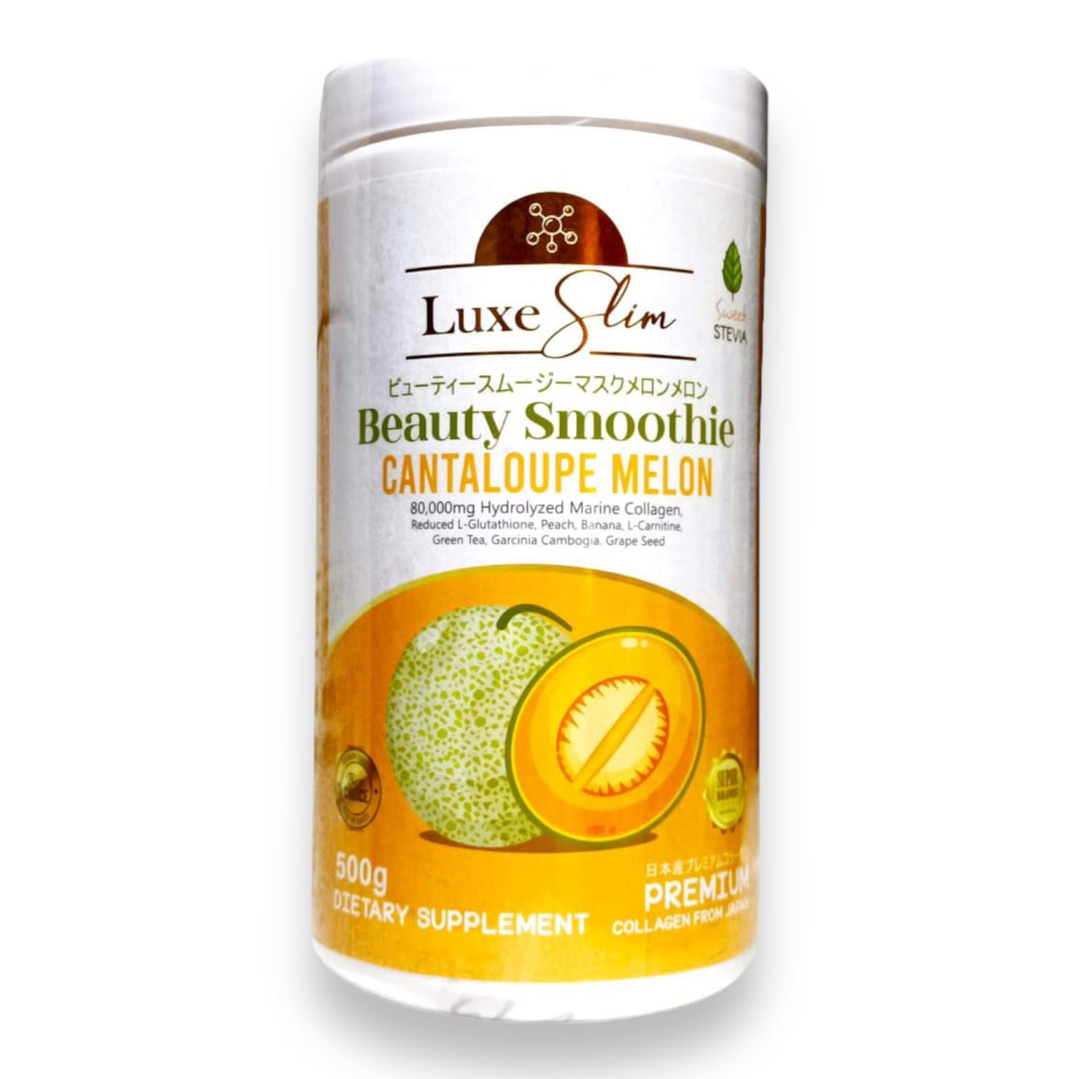 Luxe Slim – Beauty Smoothie Cantaloupe Melone – Kanister HALF KILO 500g