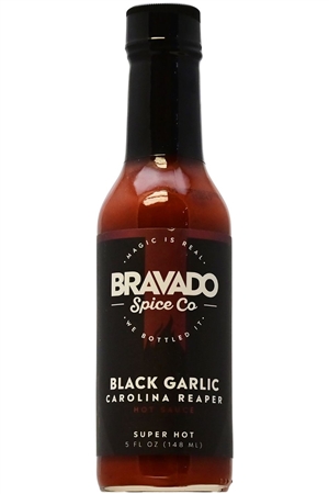 Bravado Spice Co Schwarzer Knoblauch Carolina Reaper Chilisauce, 5oz