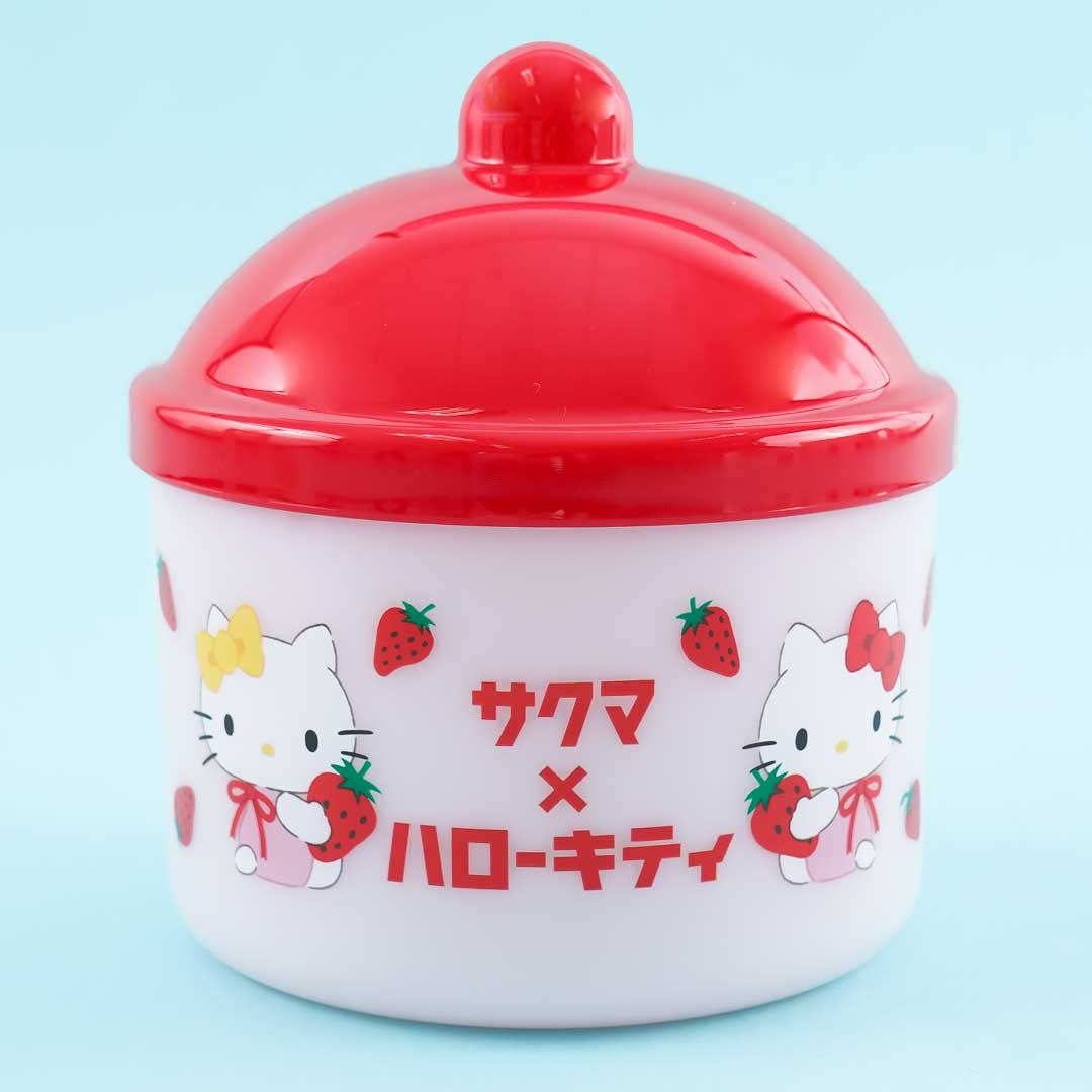 Hello Kitty & Mimi x Sakuma Erdbeere Bonbon Glas