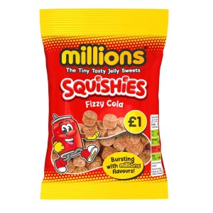 Millionen Squishies Fizzy Cola Geschmack vereinigtes Königreich (Fall von 12) – 100g
