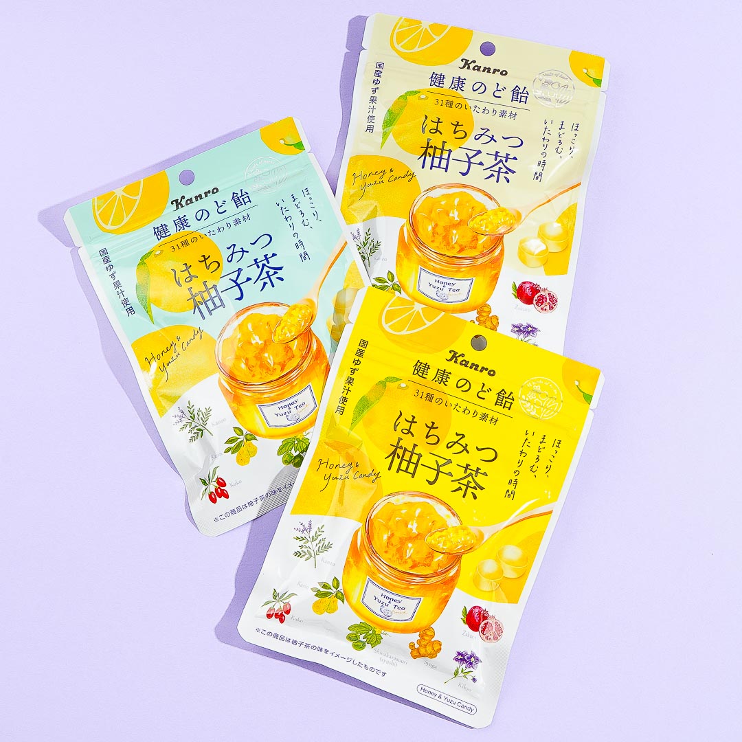 Kanro Gesunde Kehle Lozenge – Honig Yuzu Tee
