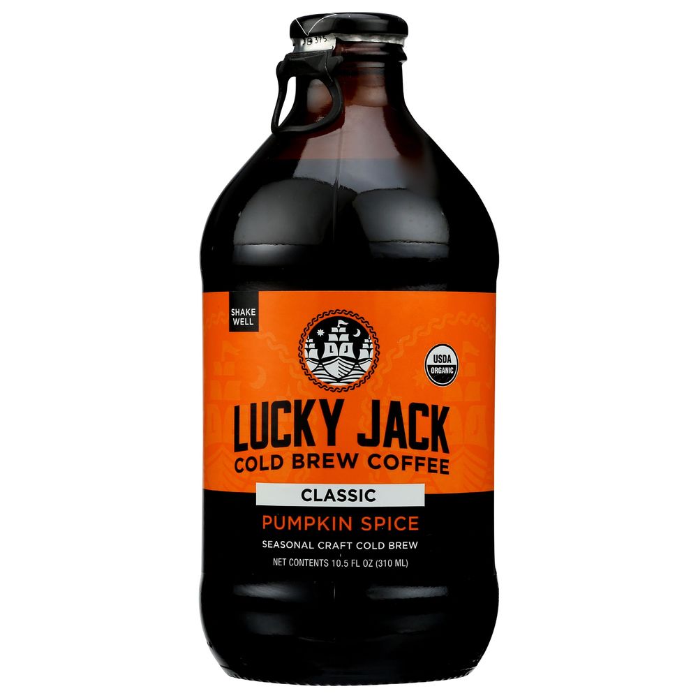 Lucky Jack – Bio Kürbis Gewürz Cold Brew Kaffee, 10.5 Fl Oz – Packung
