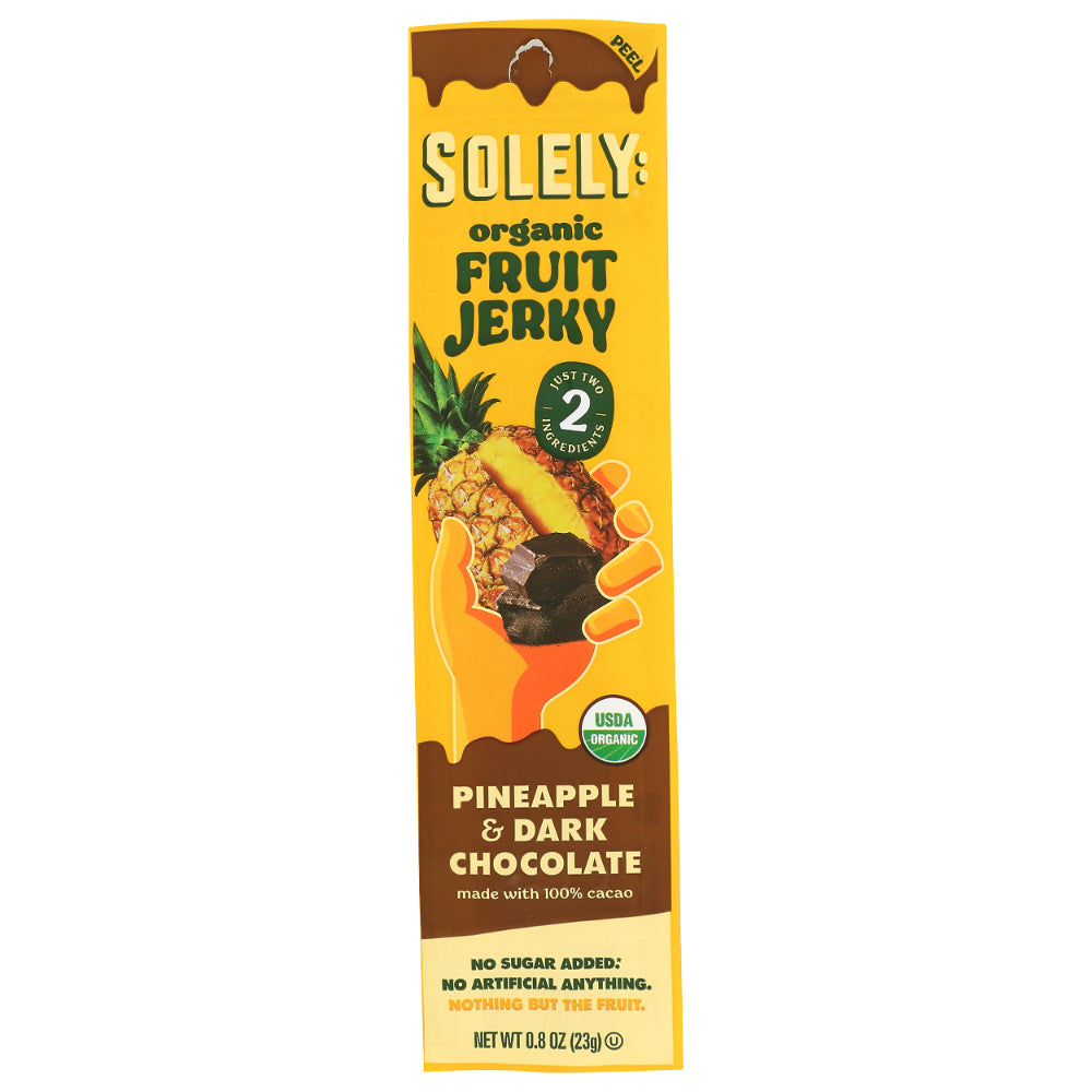 SOLELY – Jerky Ananas Schokolade 0.8OZ – Packung mit 12 Stück