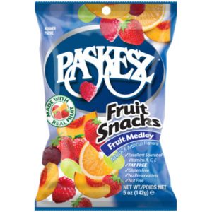 Paskesz Fruit Snacks, Fruit Medley Geschmack, Fat Free, Glutenfrei, 5 Unzen