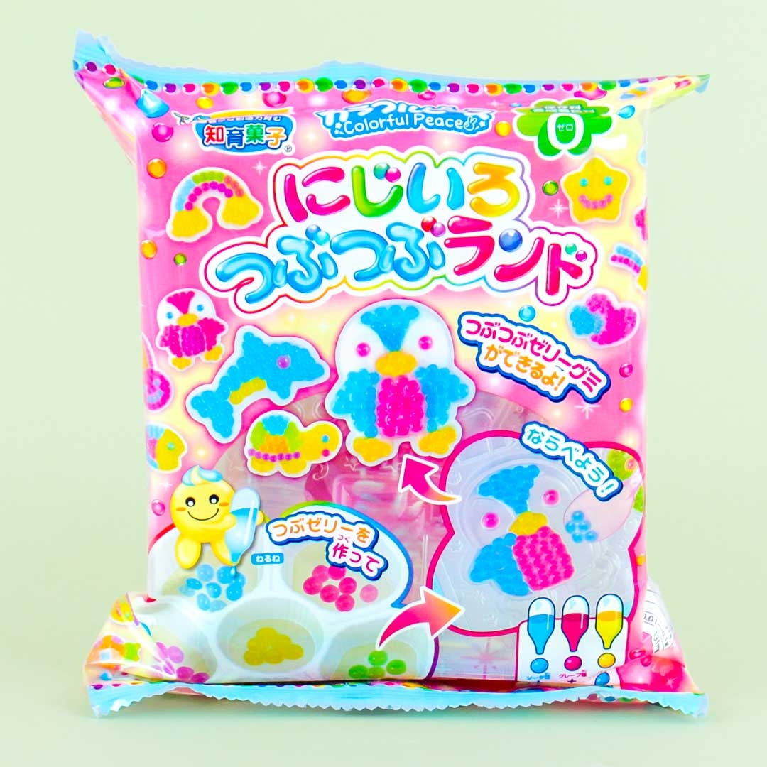 Kracie bunte Frieden Regenbogen Tsubu Tsubu Land Süßigkeiten Kit