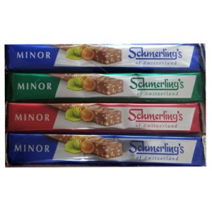 Schmerling’s Minor Swiss Schokoladenriegel, Haselnussmilchschokolade, koscher für Passah, 4 Zähler