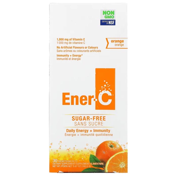 Ener-C Zuckerfreies Orangenvitamin c Getränkemix, 30 Beutel