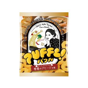 Matsuyama Puffl Knoblauch Ajillo Tasted Maissnack (Japan)