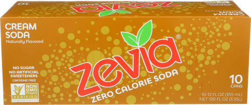 Zevia Soda Creme 10pk 120 Fo – Packung mit 2