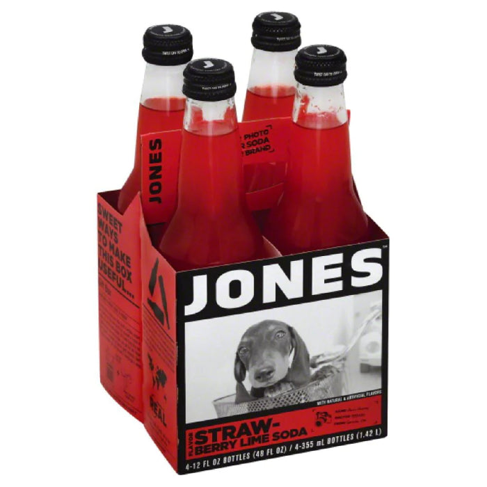 Jones – Soda 4Pk Erdbeer Limette 48 Fo – (Packung mit 6)