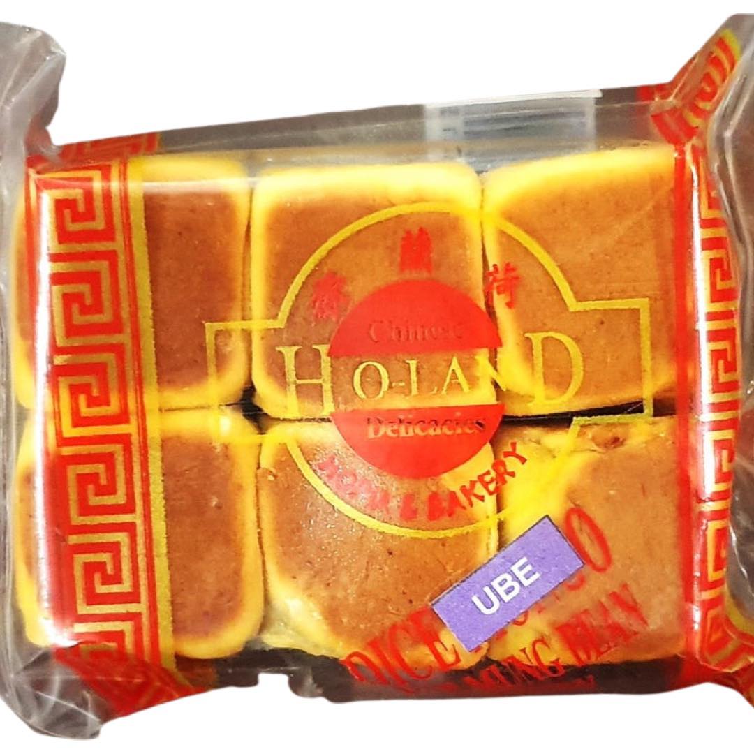Ho-Land – Hopia und Bäckerei – Chinesische Delikatessen – Würfel UBE – Violett Yam Pastry (FROZEN) – 6 Stück – 8 OZ