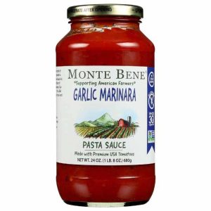Monte Bene – Knoblauch Marinara Nudelnsoße, – 24oz