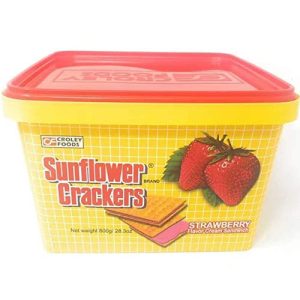 Sunflower Cracker – Erdbeere in Kunststoffdose – 800 g