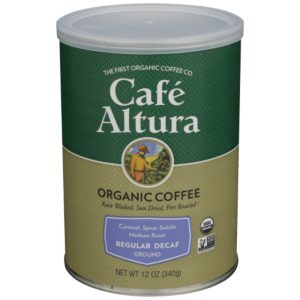 Cafe Altura Bio-Kaffee gemahlen entkoffeiniert, 12 Unzen