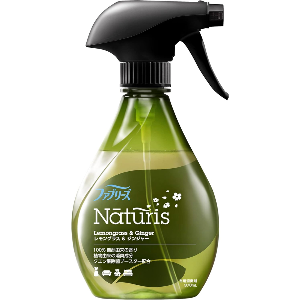 Febreze Naturis Stoffspray Zitronengras & Ingwer 370ml Desodorierung – Hergestellt in JAPAN – Tokyo Sakura Mall