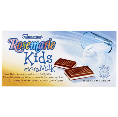 Schmerling's Rosemarie Kinder Extra Milch Schweizer Schokoriegel, Milchfüllung, 3,5 oz