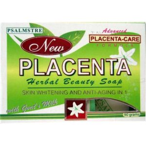 Psalmstre – Placenta Kräuter-Schönheitsseife mit Ziegenmilch – Haut und Antialterung in 1 – 90 g