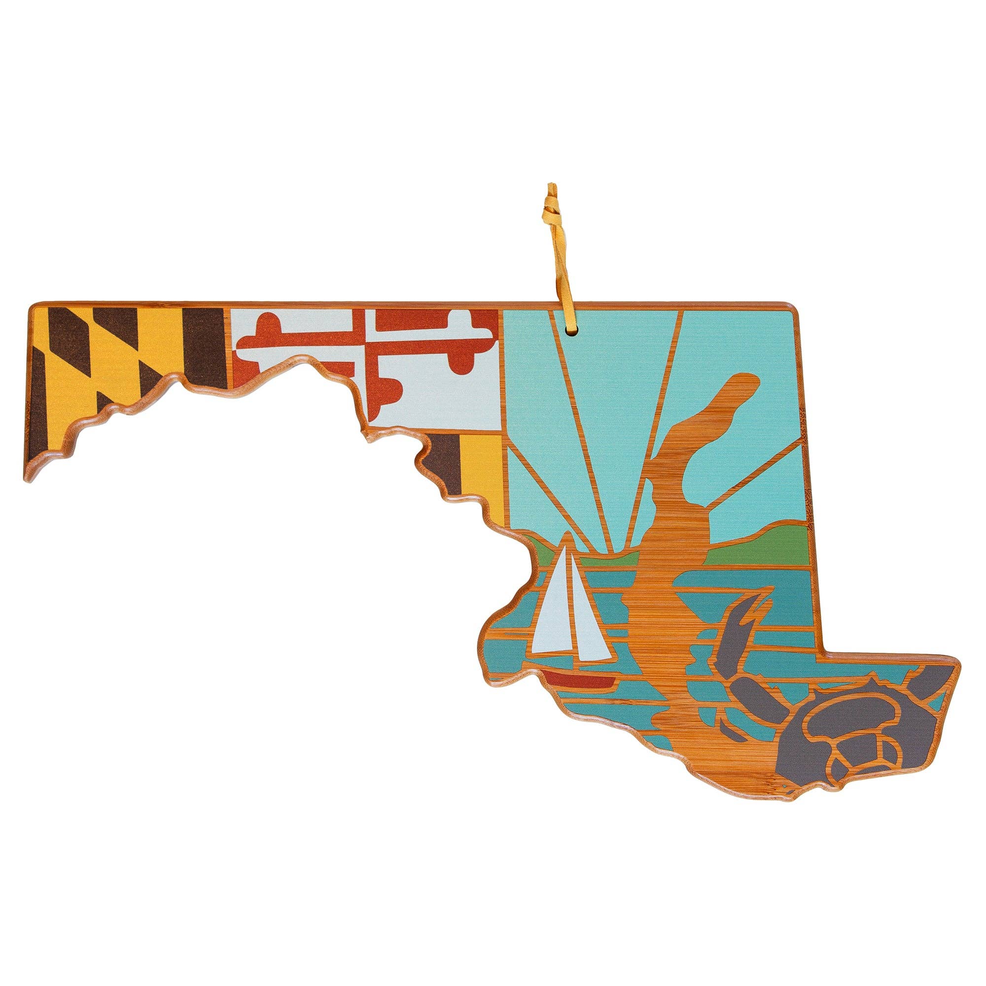 Totally Bamboo Maryland Schneidebrett mit Kunstwerken von Summer Stokes