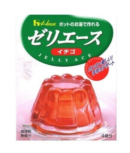 Haus, Erdbeer Jelly Mischung, Jelly Ace, für 4 Tassen