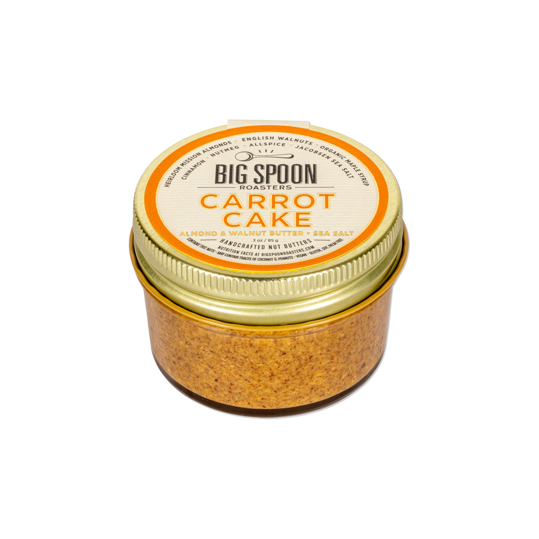 Groß Spoon Roasters – Karottenkuchen Mandel & Walnussbutter: 3oz Glas