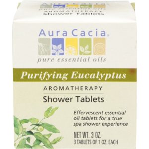 Aura Cacia Duschtablett Eukalyptus reinigend, 3 Oz – Packung mit 3