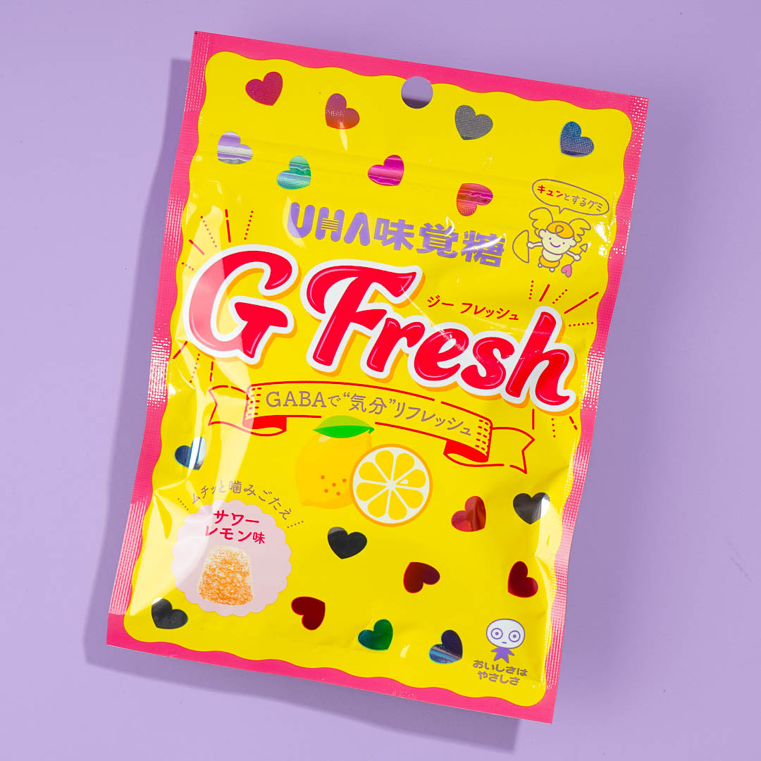 UHA Mikakuto G Fresh Gummy Süßigkeiten – sauer Zitrone