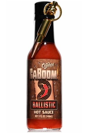 Caboom! Ballistische Chilisauce mit Kugel Schlüsselanhänger, 5oz