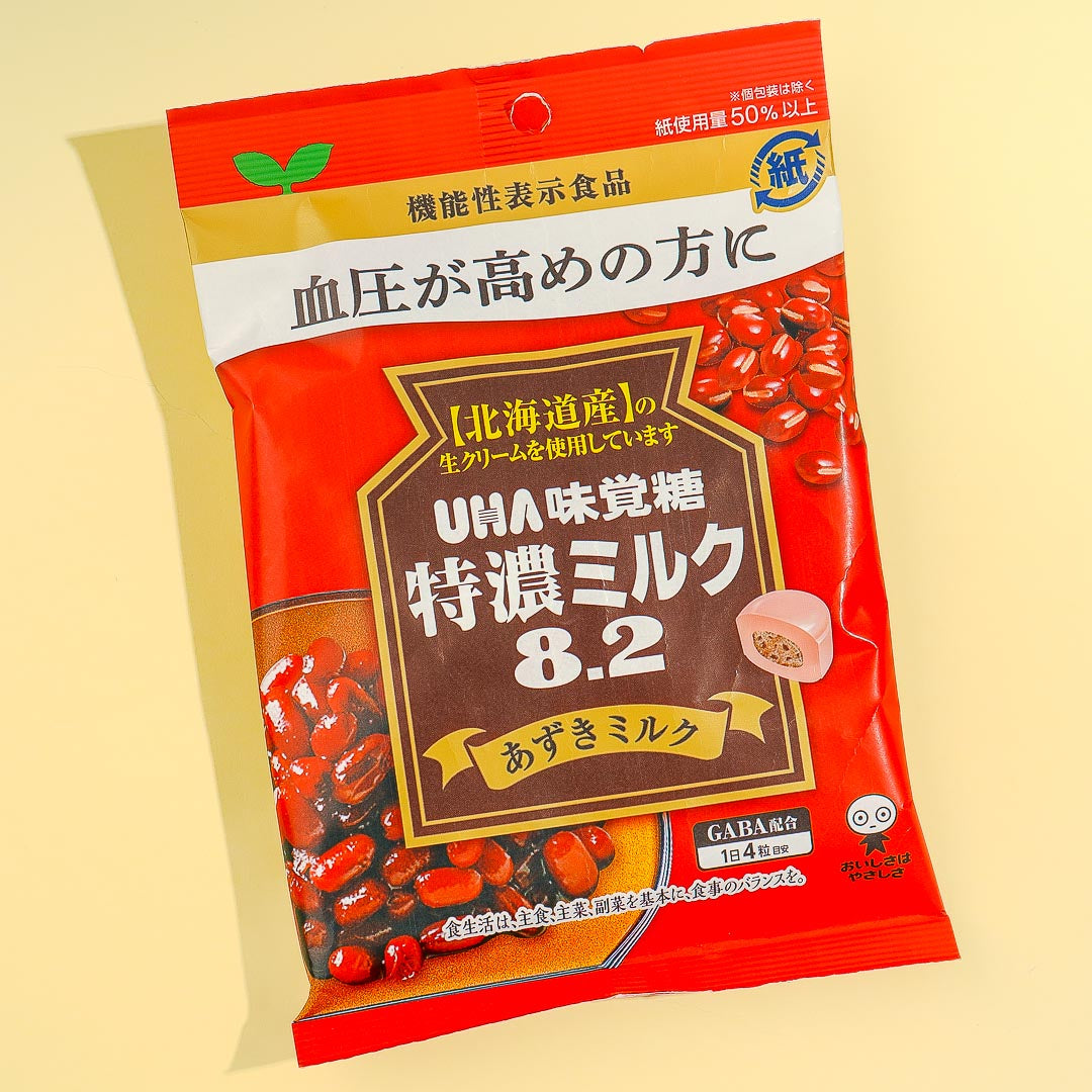 UHA Tokuno 8.2 Spezial Konzentrierte Milchbonbons – Rot Bean