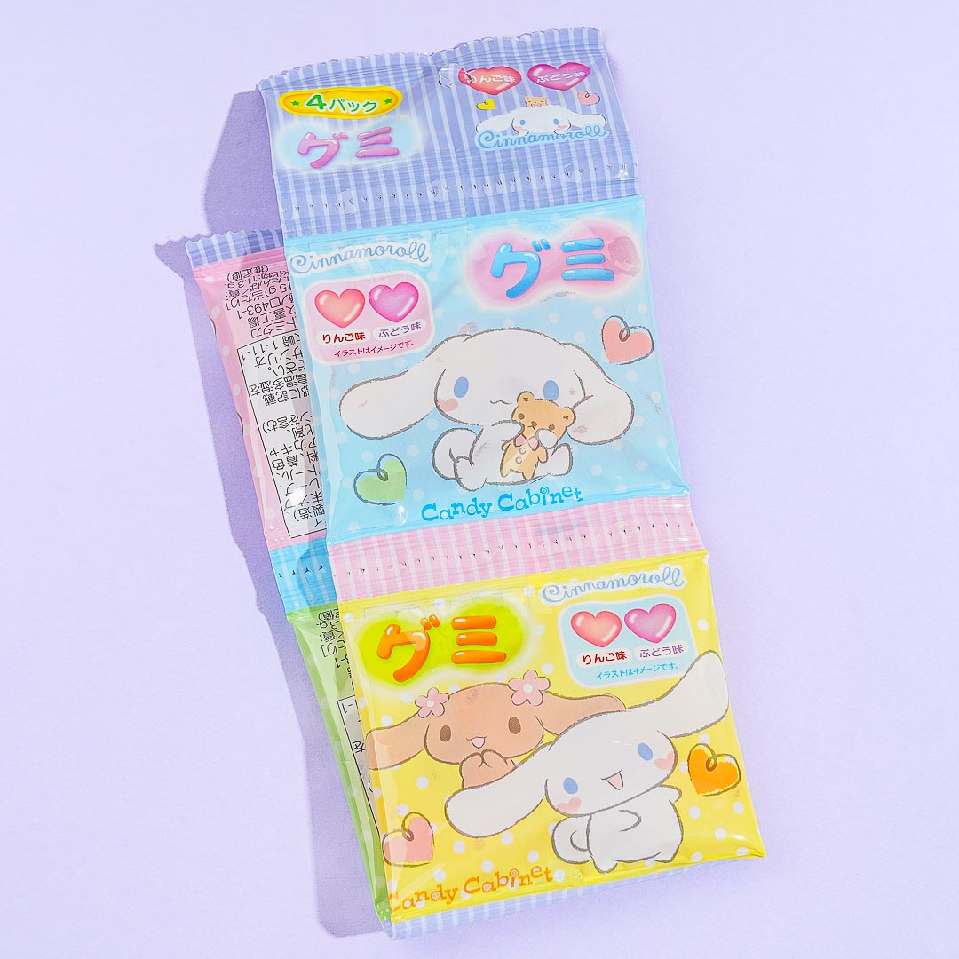 Cinnamoroll Herzgummis – Apfel & Traube / 4 Stück