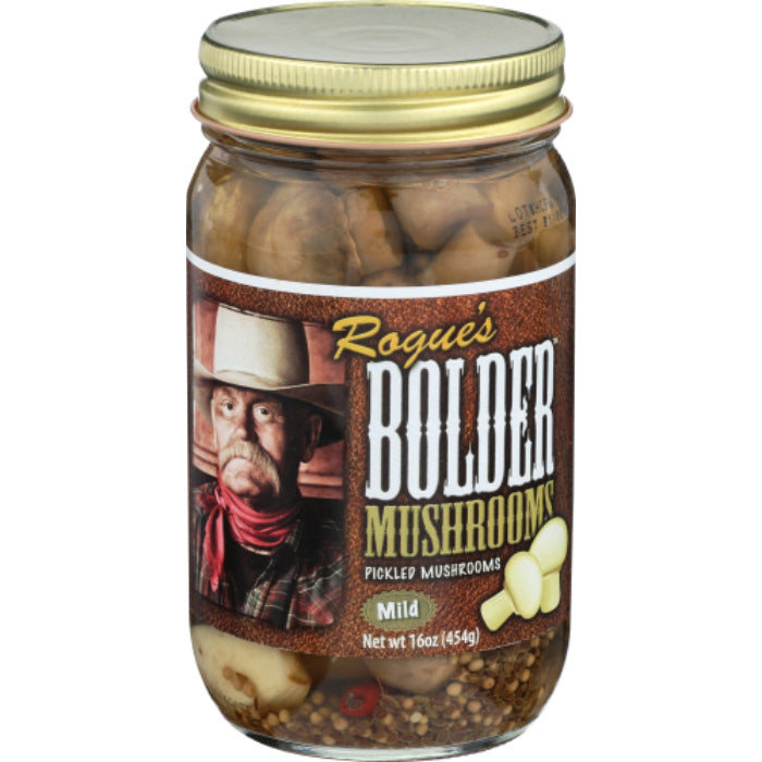 Bolder Beans – Pilze eingelegt, 16 oz – Packung mit 6