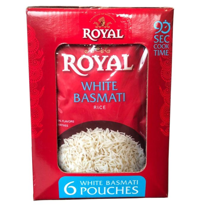 Royal Reis Rth Weiß Basmati 8,5 Oz – Packung mit 6