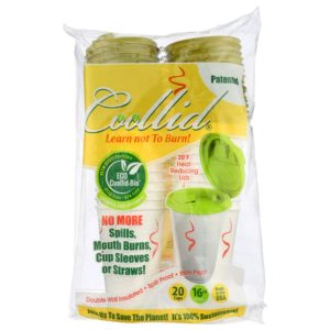 coollid – Tasse und Deckel umweltfreundlich, 16 Unzen