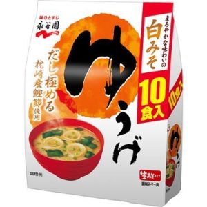 Nagatanien , Yuuge, Instant Miso Suppe, 10 Portionen, weißes Miso