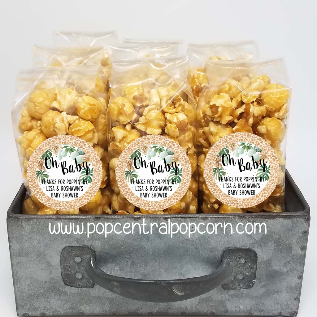 Dschungel Safari – Oh Baby – Popcorn Baby Dusche Gefälligkeiten