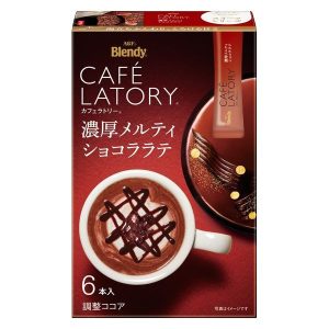 Ajinomoto , Cafe Latory, Melty Schokoladen Latte, 6 Stäbchen in 1 Schachtel