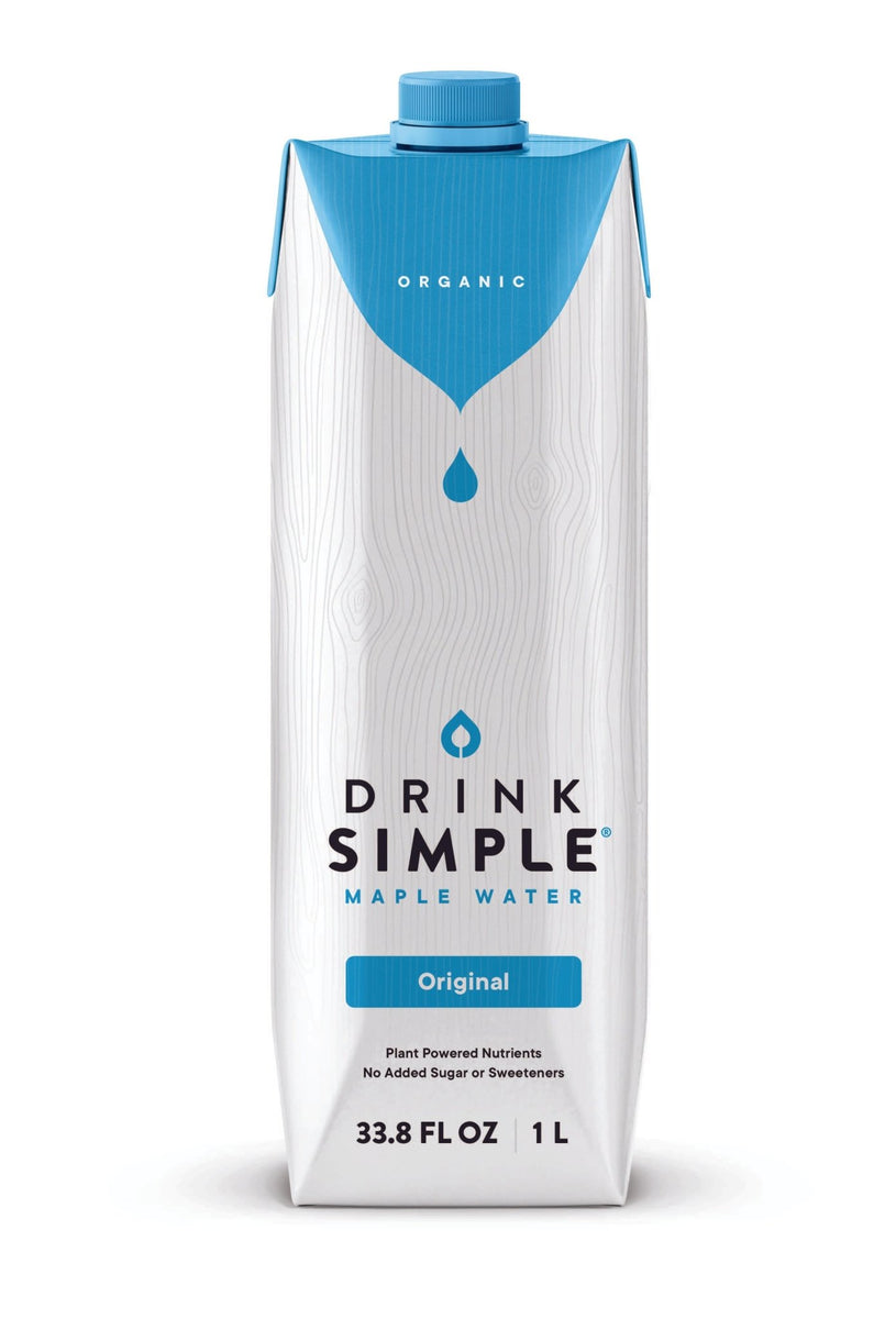 Drink Simple Drink Simple 33.8 oz. Ahorn Wasser – Packung mit 12 Stück