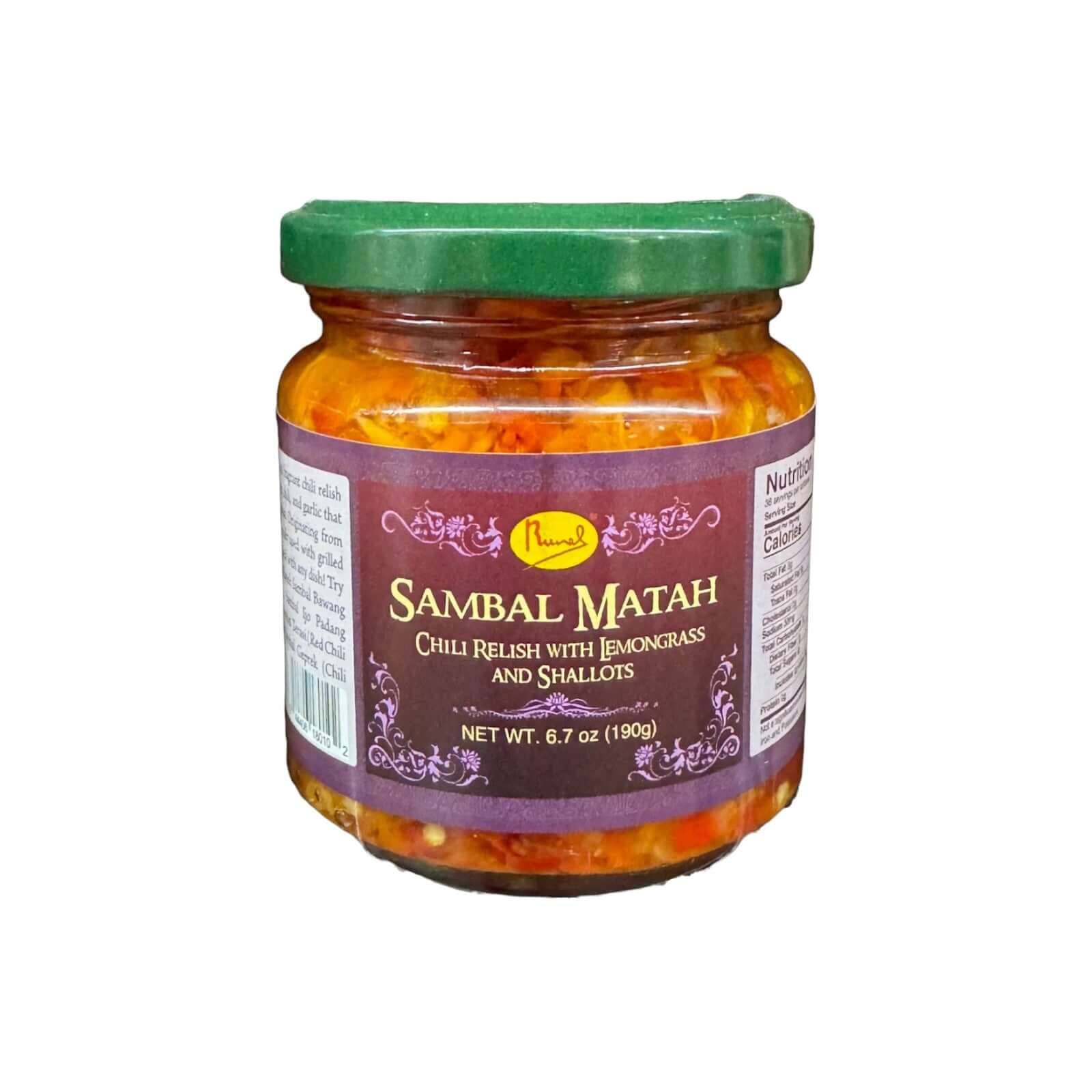 Rural Sambal Matah Chili mit Zitronengras und Schalotten