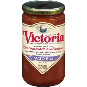 Victoria Soße Tomatenbasilikum – Packung mit 6 Stück – 24oz