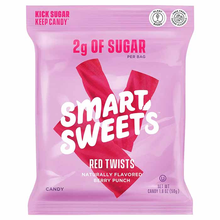 SmartSweets – Rote Twists, 1,8 Unzen