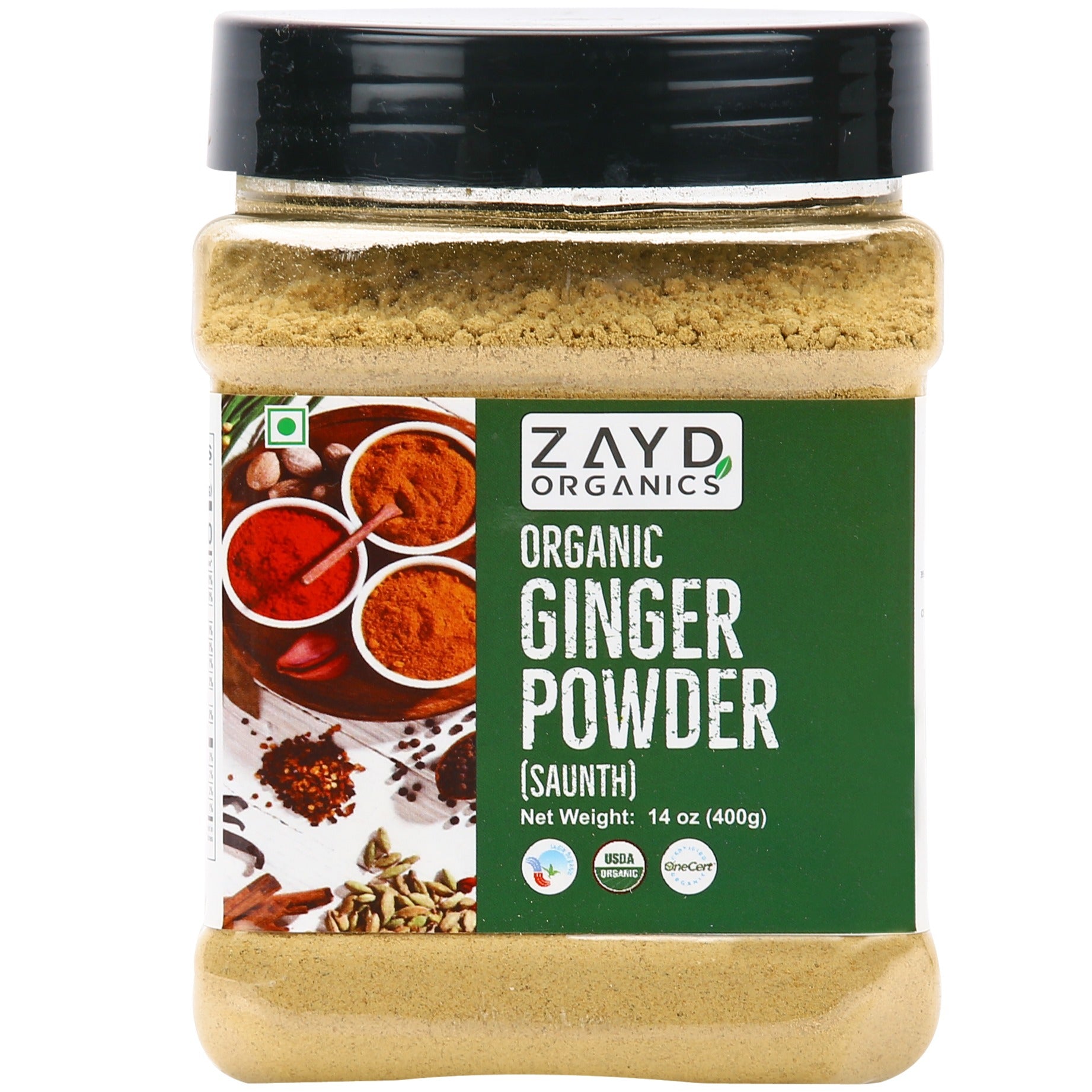Zayd Bio Ingwer Pulver 14oz, USDA Bio-zertifiziert