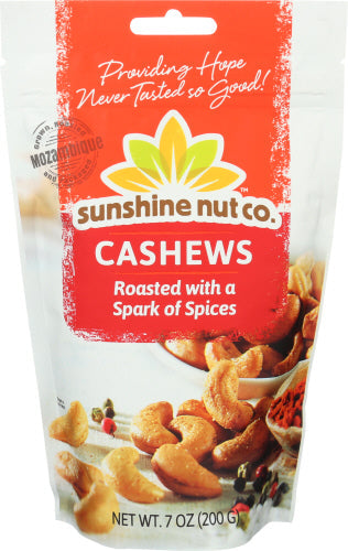 Sunshine Nut Company Cashews Rstd Gewürze 7 Oz – Packung mit 6